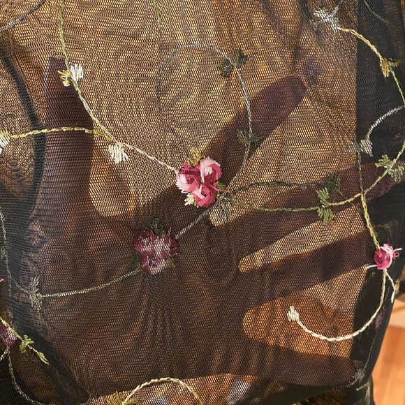 Mesh Embroidered Top - Picture 2 of 3